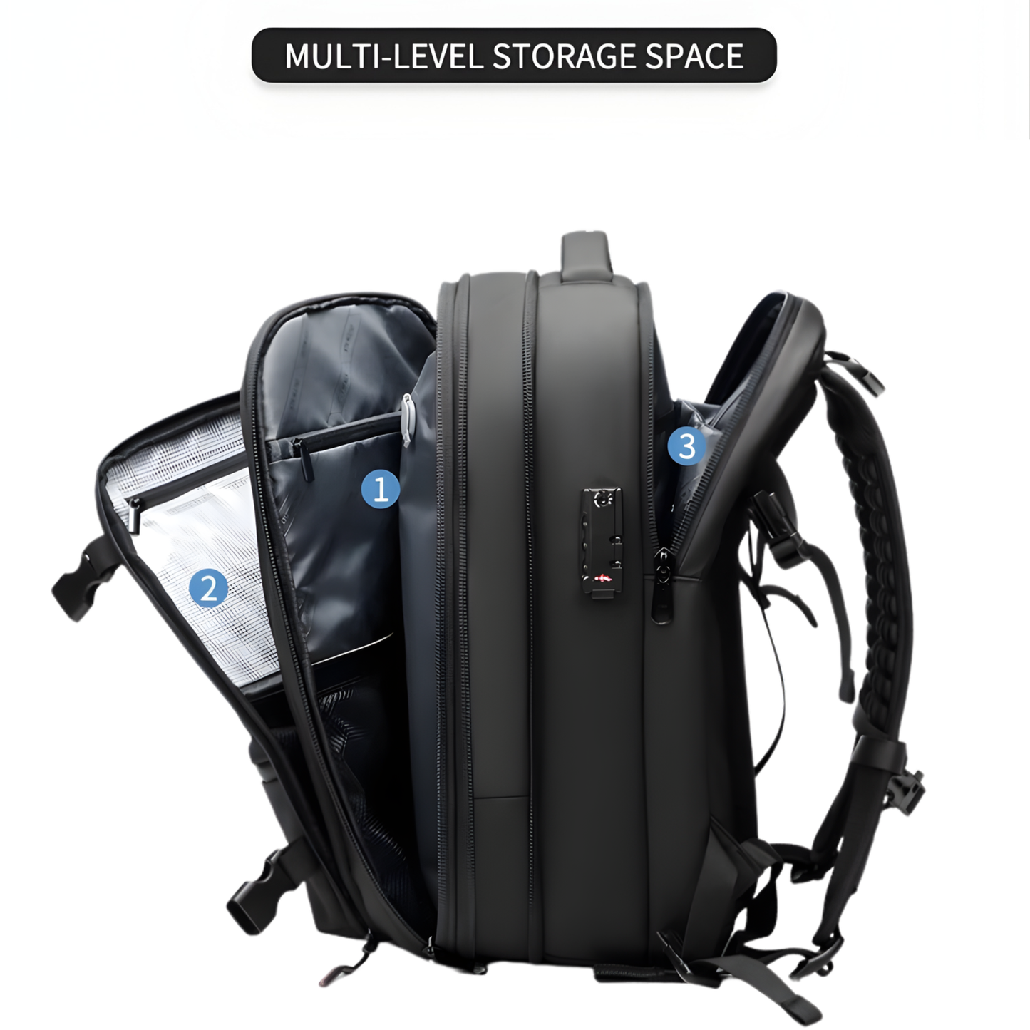 Vacuum Compression Travel Backpack — Maximum Space, Zero Bulk